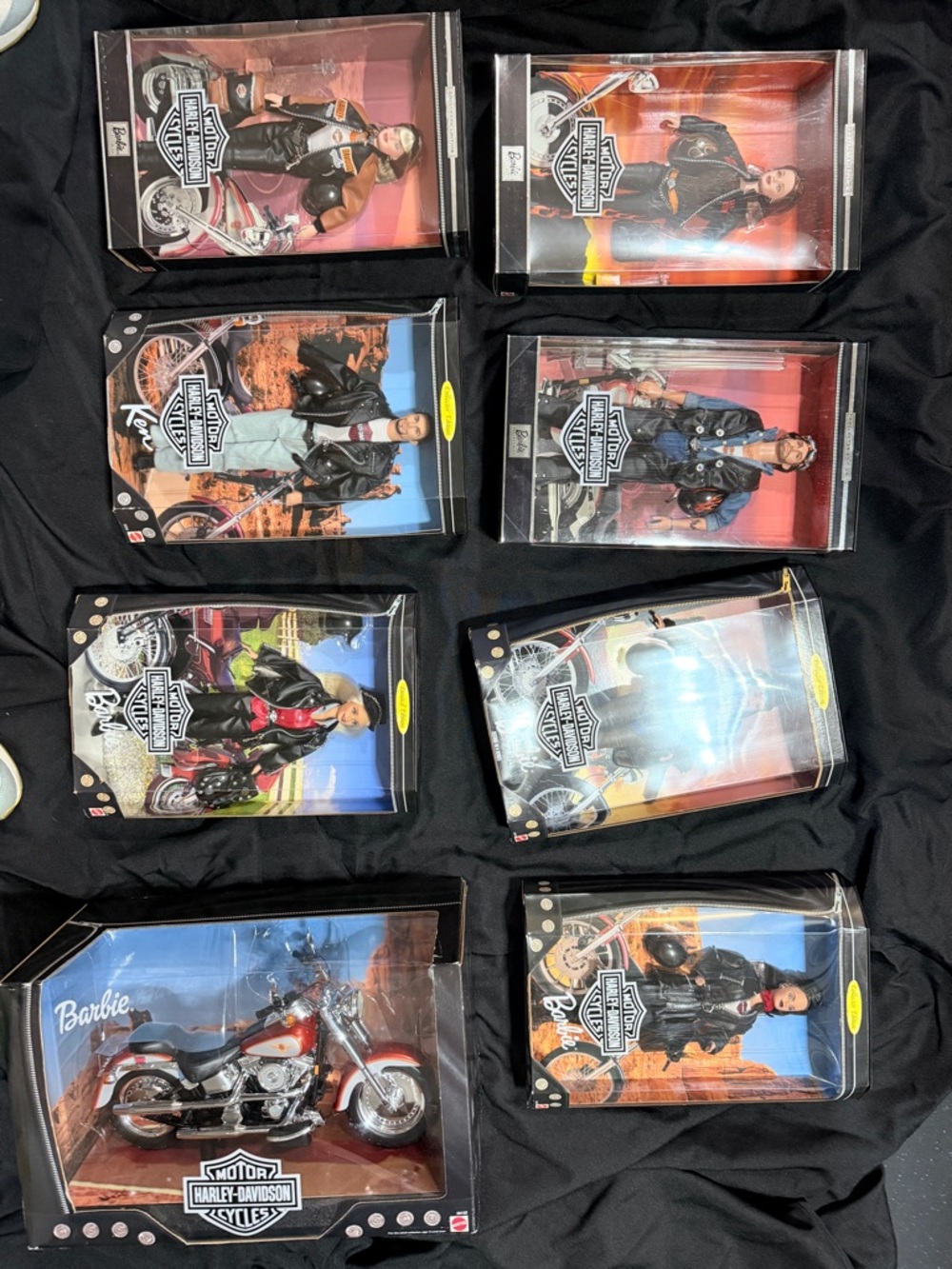 Harley-Davidson Collector Edition Barbie and Ken Dolls & Motorcycle